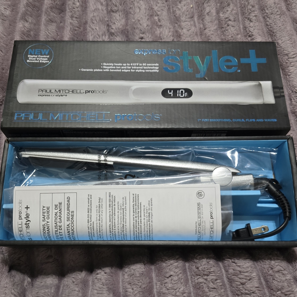 Paul Mitchell Express Ion Style+ Hair Straightener in Silver